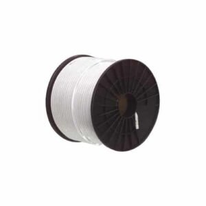 MACAB Kabel RG-59T (0,8/3,6) tr-skärmad, vit PVC,100m bobin
