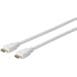 NORDSAT HDMI Kabel 1m, Vit Slim