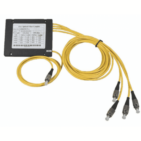 TOS04 4-vägs optisk splitter med FC/PC kontakt.