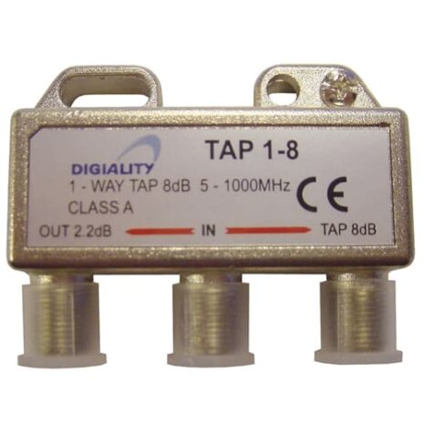 DIGIALITY DIGIALITY 1-vägs tap 1-8, 5-1000 MHz, 2,2 dB