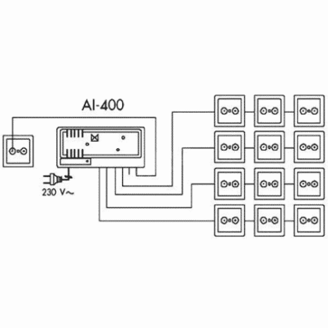 ALCAD ALCAD AI-400, Inomhusförstärkare ALCAD ALCAD AI-400, Inomhusförstärkare