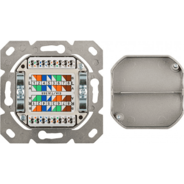 CAT 6 wall plate flush