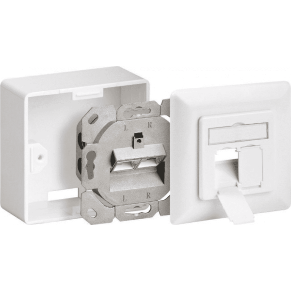 CAT 6 wall plate flush