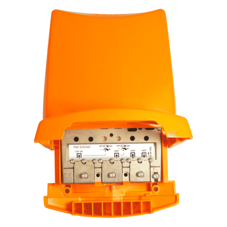 TELEVES Mastfilter, HF-4040DC, 3 ing. B1/FM, B3/DAB,UHF, 1dB