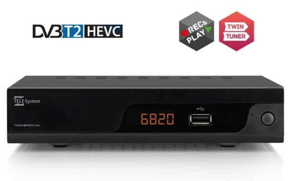 TELESYSTEM TS6820 DVB-T2 HEVC TWIN