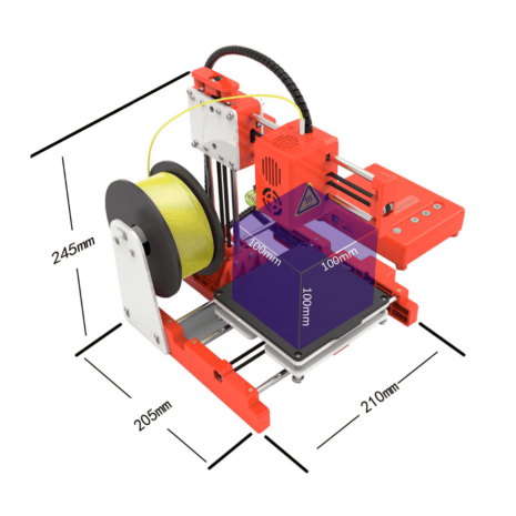 NORDSAT Easythreed X1 3D Printer + 2 rullar PLA
