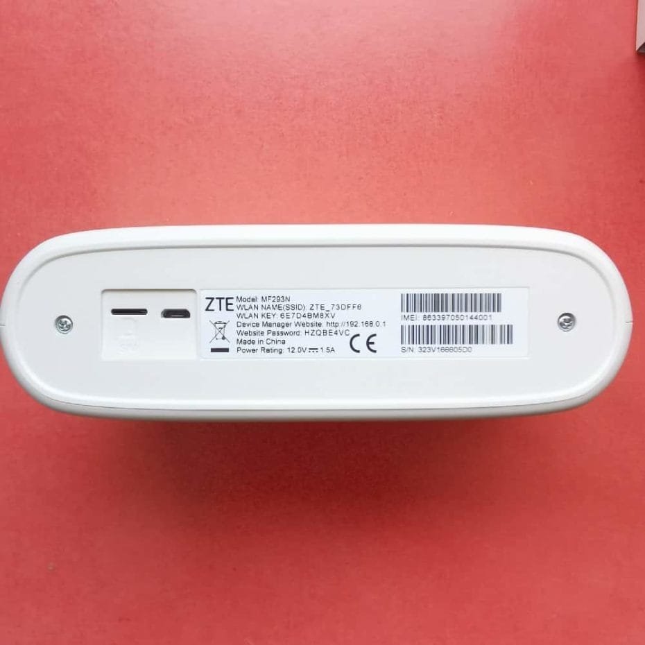 ZTE MF293N 4G LTE Mobil WiFi router 12v till Husvagn