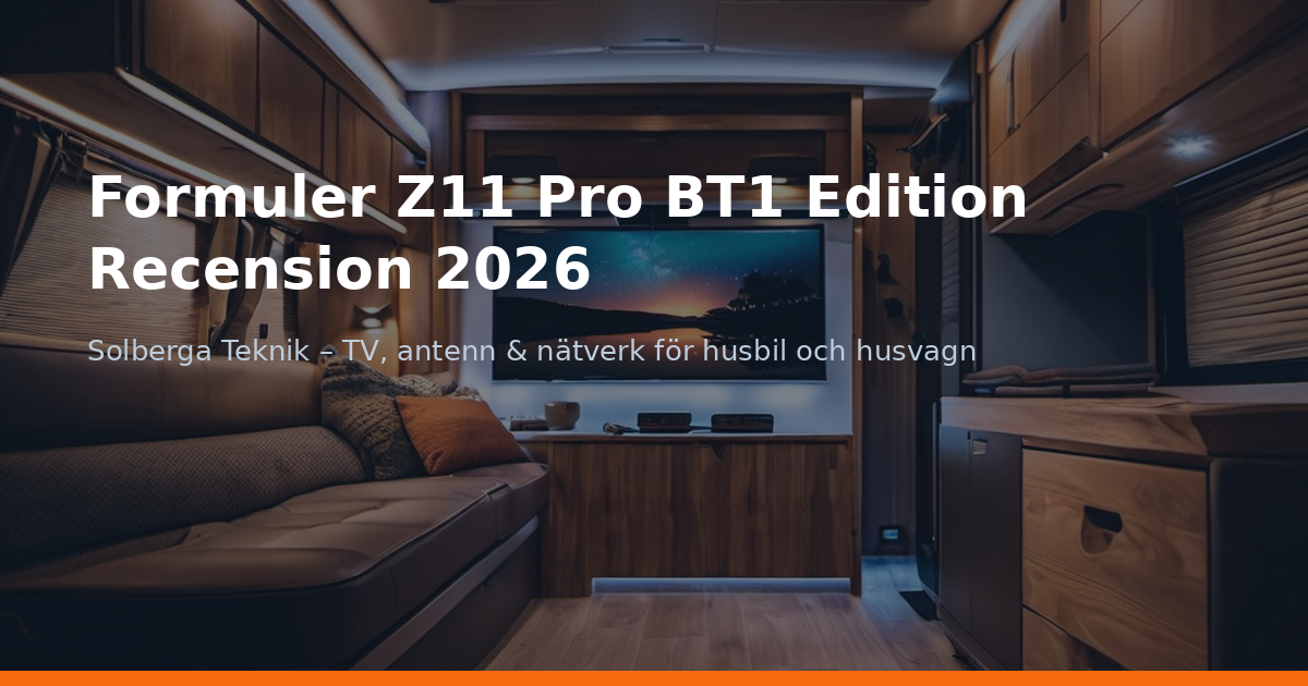 Formuler Z11 Pro BT1 Edition Recension 2026