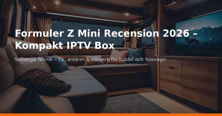 Formuler Z Mini Recension 2026 – Kompakt IPTV Box