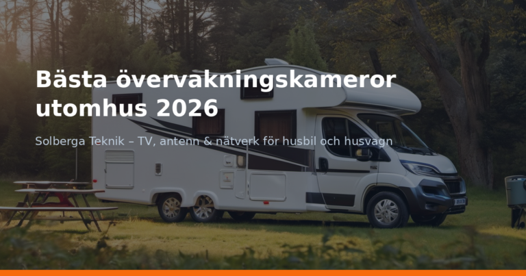 Bästa övervakningskameror utomhus 2026