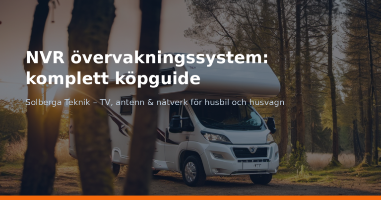 NVR övervakningssystem: komplett köpguide
