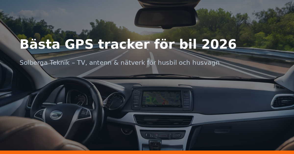 Bästa GPS tracker för bil 2026