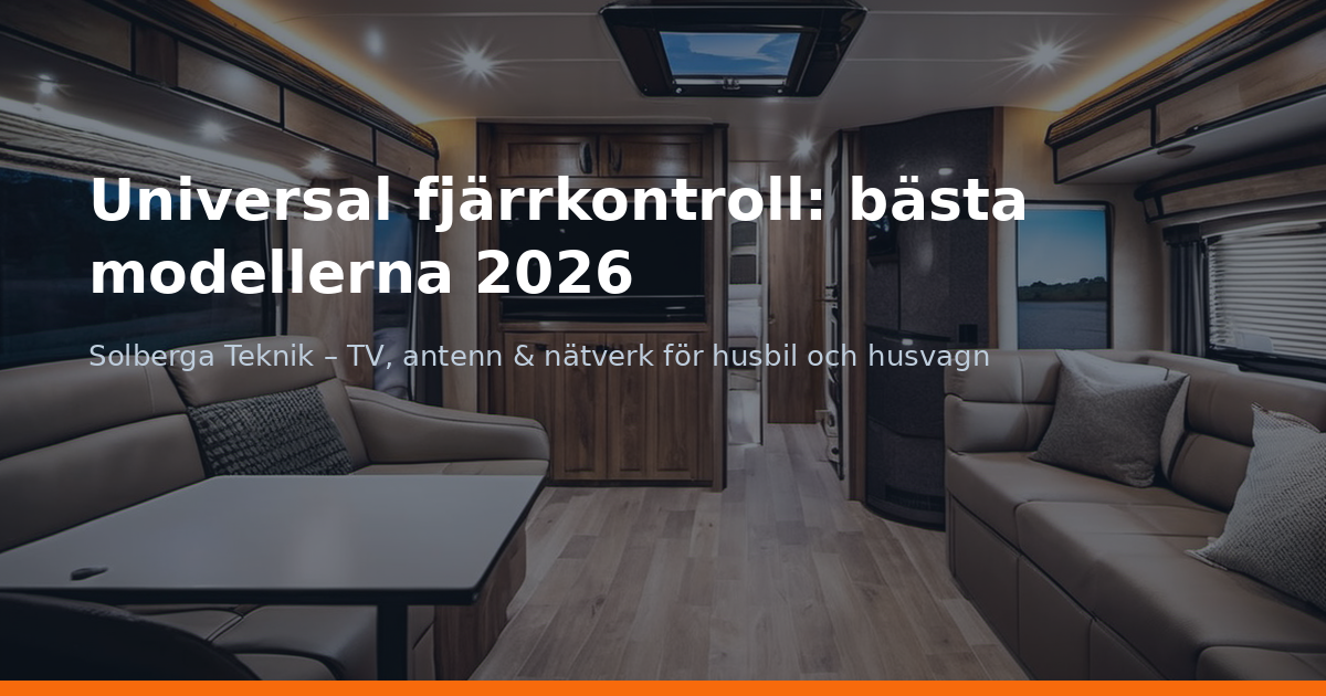 Universal fjärrkontroll: bästa modellerna 2026