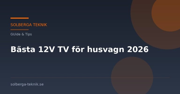 Bästa 12V TV för husvagn 2026