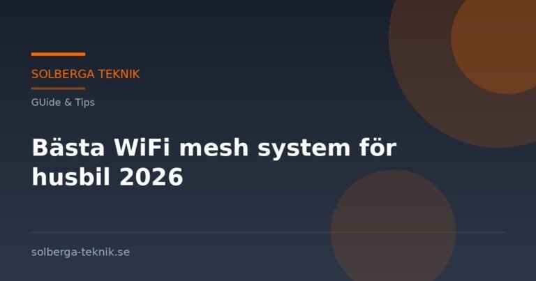 Bästa WiFi mesh system för husbil 2026