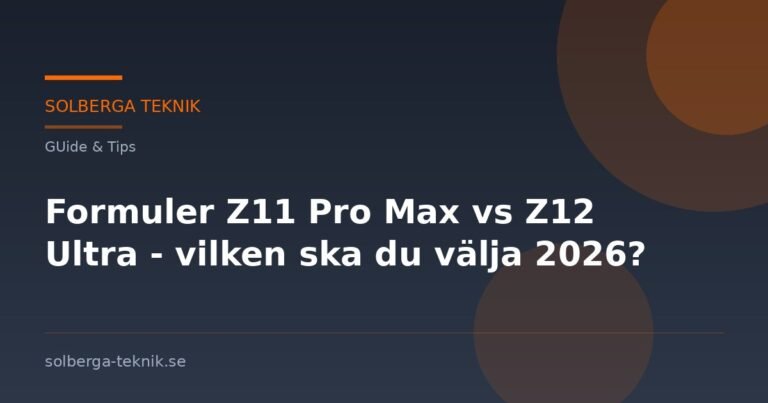 Formuler Z11 Pro Max vs Z12 Ultra – vilken ska du välja 2026?