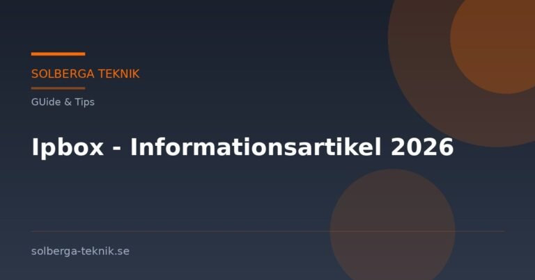 Ipbox - Informationsartikel 2026
