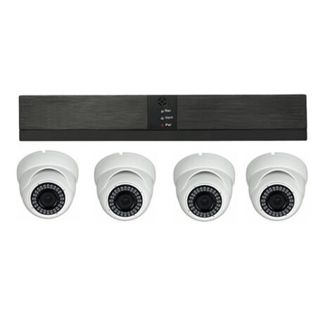 Övervakningssystem PoE med 4 kameror i 1080P och IP66