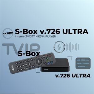 TVIP S-BOX v.726 Ultra BTV 4K UHD - TVIP S TVIP S-BOX v.726 Ultra BTV 4K UHD - TVIP S