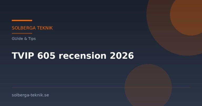 TVIP 605 recension 2026