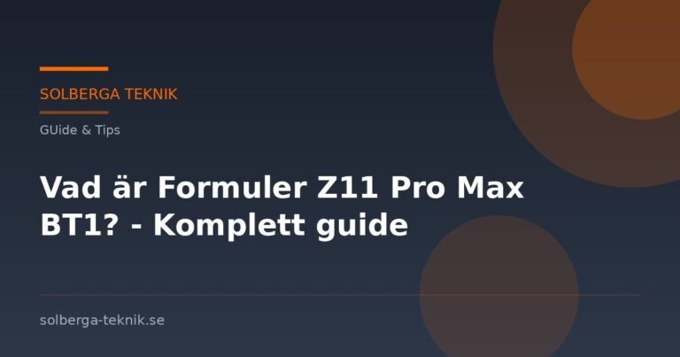 Vad är Formuler Z11 Pro Max BT1? – Komplett guide