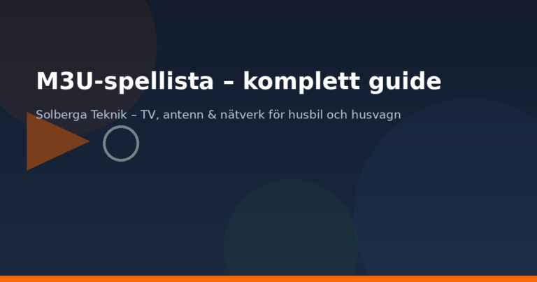 M3U-spellista guide – IPTV spellistor för Formuler och TVIP